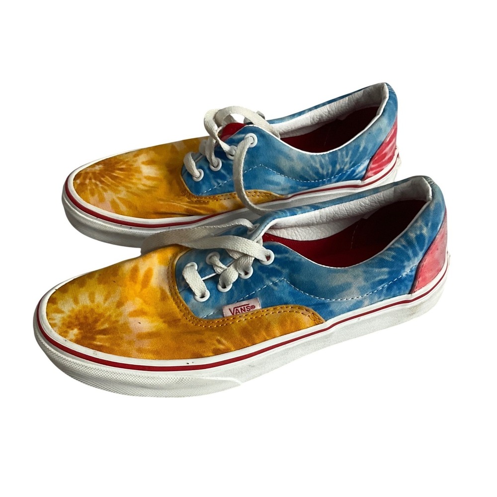 Vans Era Tie Dye Sneakers Juniors‎ 4.5 Multi Color Excellent Low Top Skate Shoes